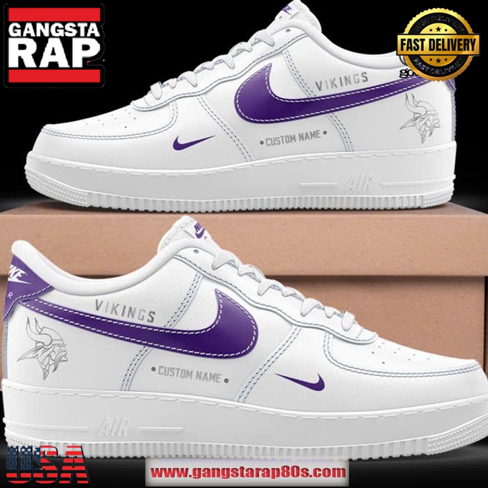 Minnesota Vikings Winter Warrior Limited Edition Air Force 1 Running Sneakers Shoes Minnesota Vikings Winter Warrior Limited Edition Air Force 1 Running Sneakers Shoes