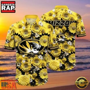 Missouri Tigers Flower NCAA Hawaiian Shirt Outfit 3D Shirt, Missouri Tigers Gifts