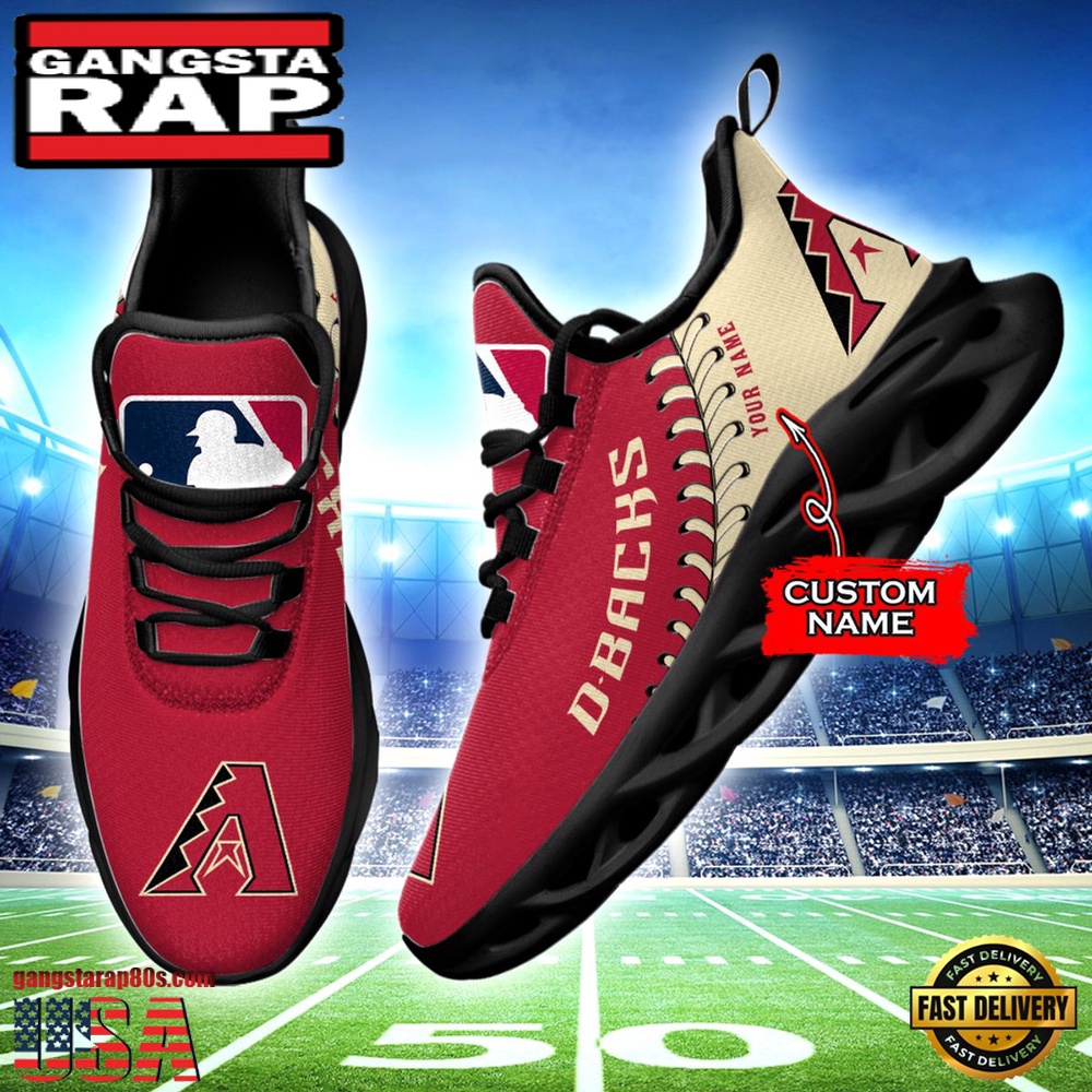 MLB Arizona Diamondbacks Unique Design Custom Name Max Soul Shoes Running Sneakers MLB Arizona Diamondbacks Unique Design Custom Name Max Soul Shoes Running Sneakers