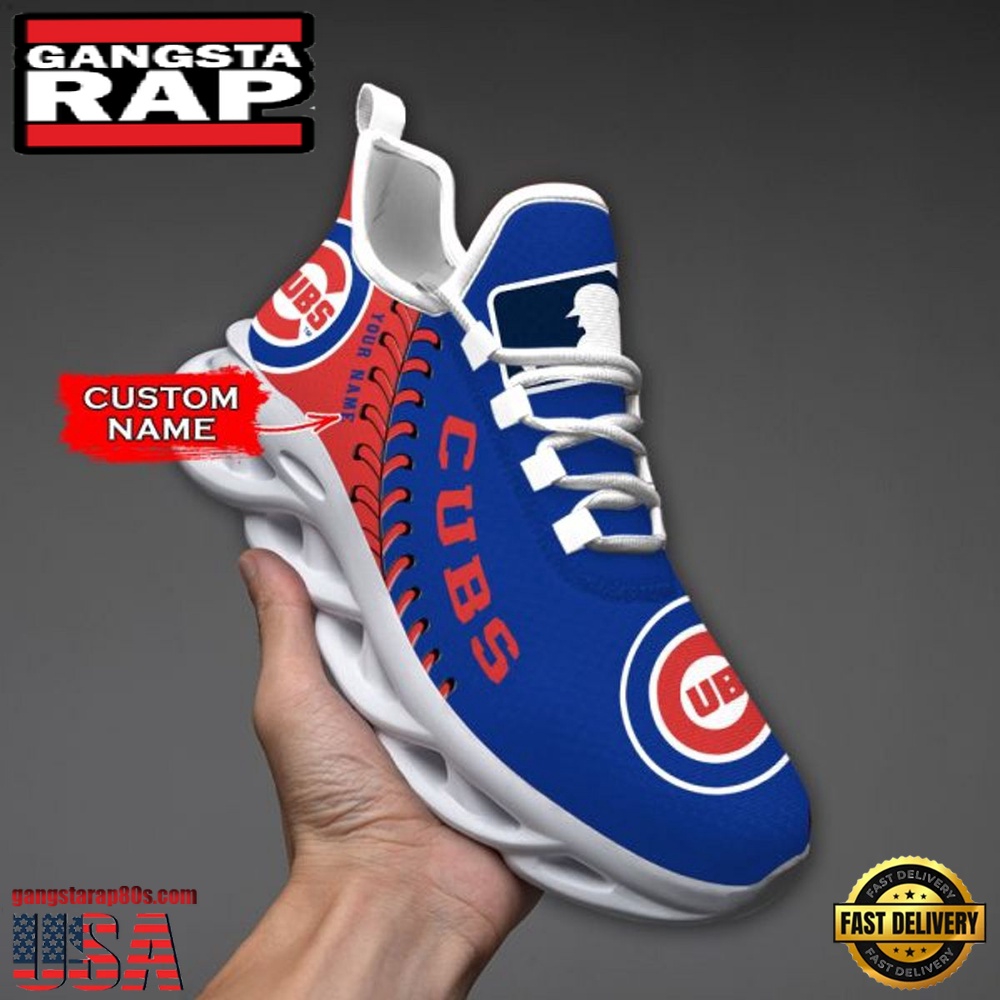 MLB Chicago Cubs Unique Design Custom Name Max Soul Shoes Running Sneakers MLB Chicago Cubs Unique Design Custom Name Max Soul Shoes Running Sneakers