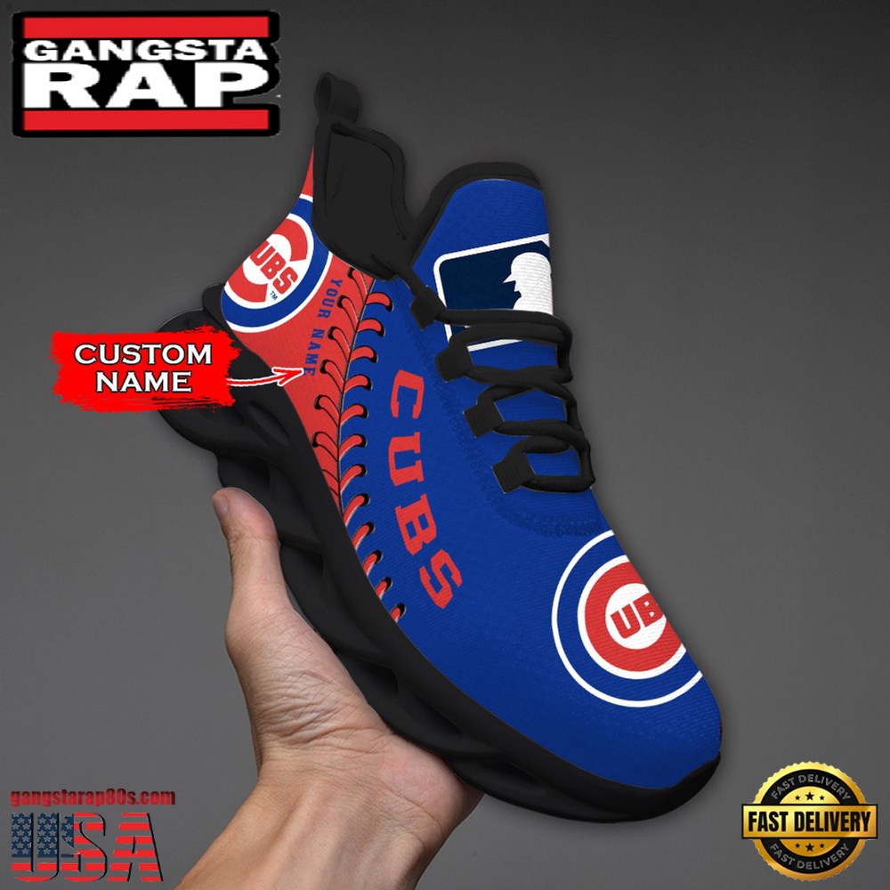 MLB Chicago Cubs Unique Design Custom Name Max Soul Shoes Running Sneakers MLB Chicago Cubs Unique Design Custom Name Max Soul Shoes Running Sneakers