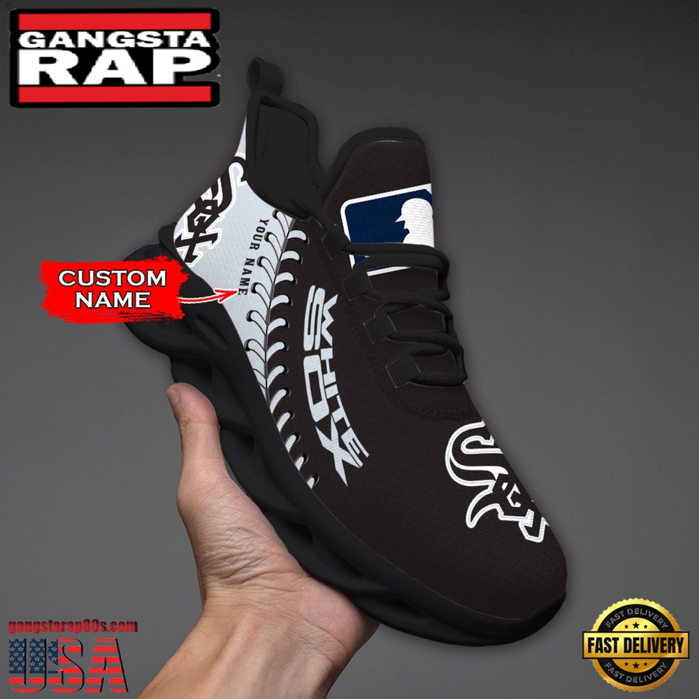 MLB Chicago White Sox Unique Design Custom Name Max Soul Shoes Running Sneakers MLB Chicago White Sox Unique Design Custom Name Max Soul Shoes Running Sneakers