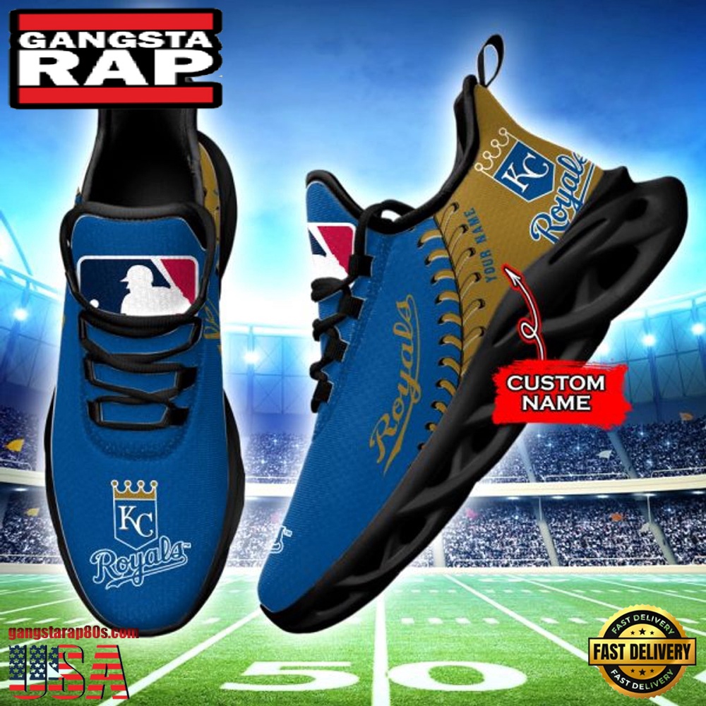 MLB Kansas City Royals Unique Design Custom Name Max Soul Shoes Running Sneakers MLB Kansas City Royals Unique Design Custom Name Max Soul Shoes Running Sneakers