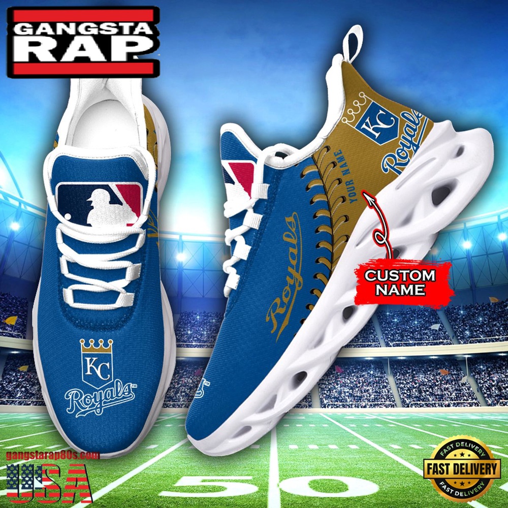 MLB Kansas City Royals Unique Design Custom Name Max Soul Shoes Running Sneakers MLB Kansas City Royals Unique Design Custom Name Max Soul Shoes Running Sneakers