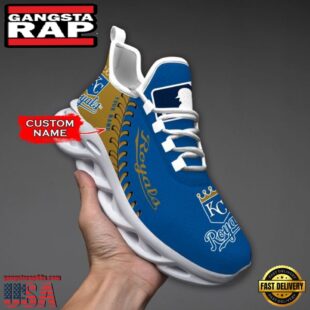 MLB Kansas City Royals Unique Design Custom Name Max Soul Shoes Running Sneakers