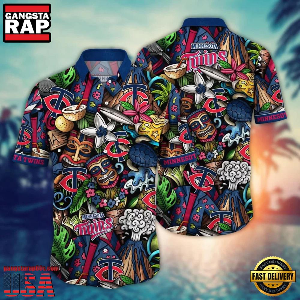 MLB Minnesota Twins Tiki Heritage Hawaiian Shirt For Men Women MLB Minnesota Twins Tiki Heritage Hawaiian Shirt For Men Women