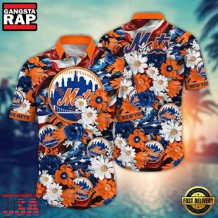 MLB New York Mets Baseball Summer Hawaiian Shirts