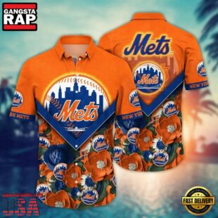 MLB New York Mets Baseball Team Design Summer Hawaiian Shirts
