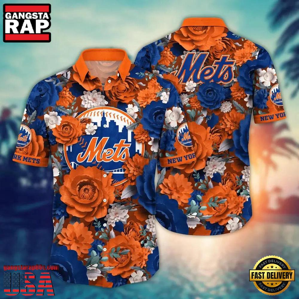 MLB New York Mets Flower Aloha Baseball Hawaiian Shirts For Men Women MLB New York Mets Flower Aloha Baseball Hawaiian Shirts For Men Women