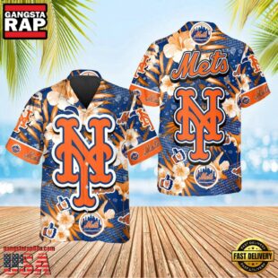 MLB New York Mets Island Breeze Hawaiian Shirt
