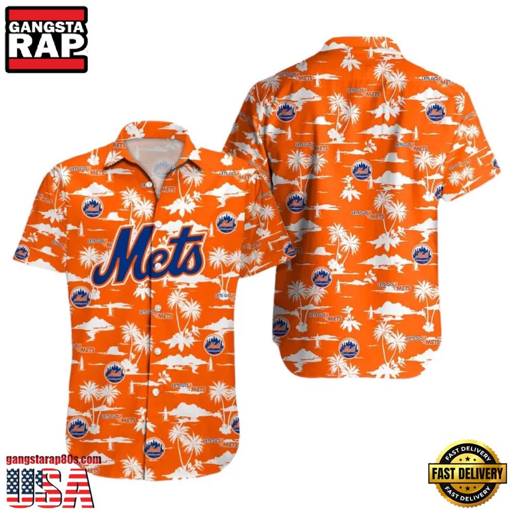 MLB New York Mets Orange Paradise Vibes Hawaiian Shirt For Men Women MLB New York Mets Orange Paradise Vibes Hawaiian Shirt For Men Women