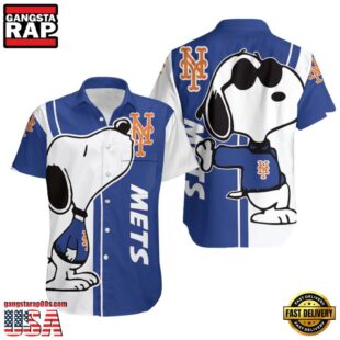 MLB New York Mets Snoopy Lover Hawaiian Shirt