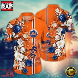 MLB New York Mets Summer Aloha New Hawaiian Shirts
