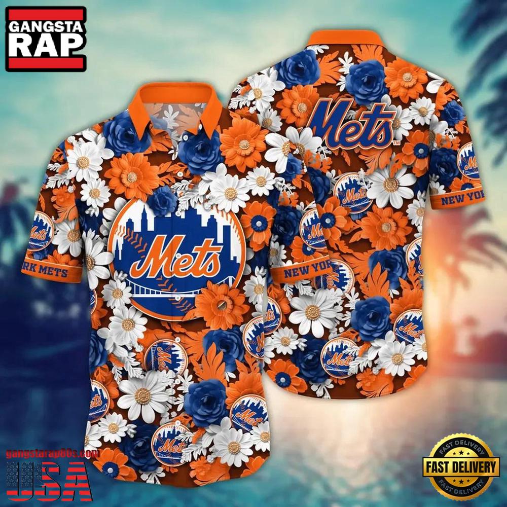 MLB New York Mets Summer New Hawaiian Shirts For Men Women MLB New York Mets Summer New Hawaiian Shirts For Men Women