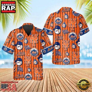 MLB New York Mets Summer Waves Hawaiian Shirt