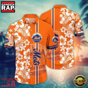 MLB New York Mets Tiki Breeze Hawaiian Shirt