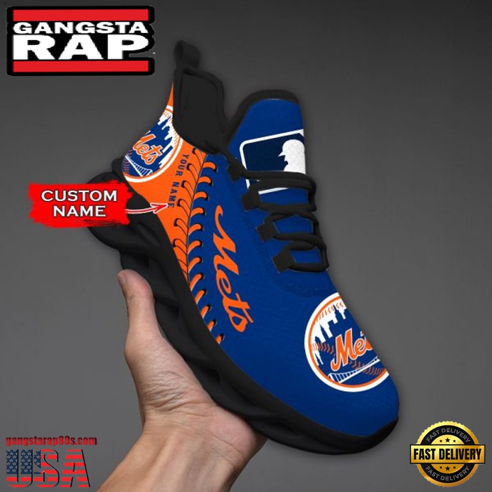 MLB New York Mets Unique Design Custom Name Max Soul Shoes Running Sneakers MLB New York Mets Unique Design Custom Name Max Soul Shoes Running Sneakers