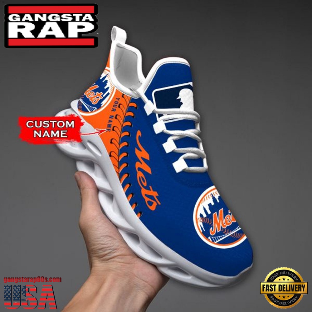 MLB New York Mets Unique Design Custom Name Max Soul Shoes Running Sneakers MLB New York Mets Unique Design Custom Name Max Soul Shoes Running Sneakers