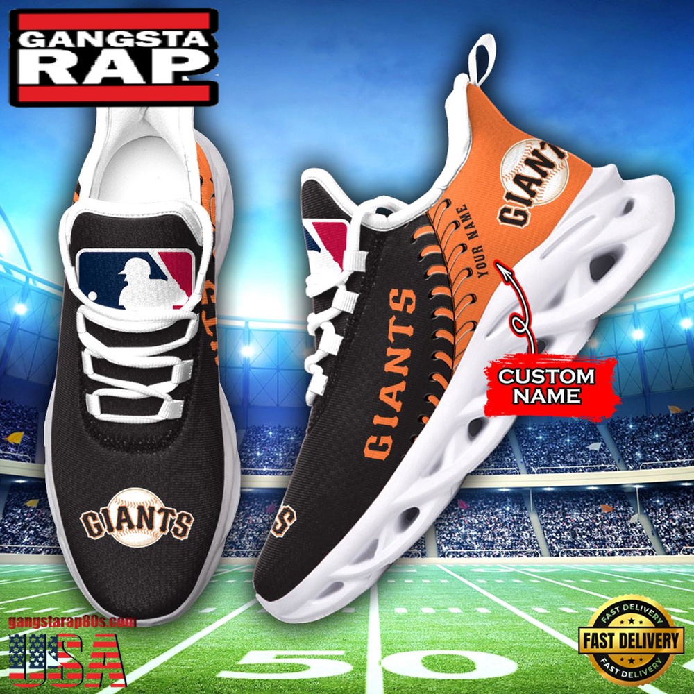 MLB San Francisco Giants Unique Design Custom Name Max Soul Shoes Running Sneakers MLB San Francisco Giants Unique Design Custom Name Max Soul Shoes Running Sneakers