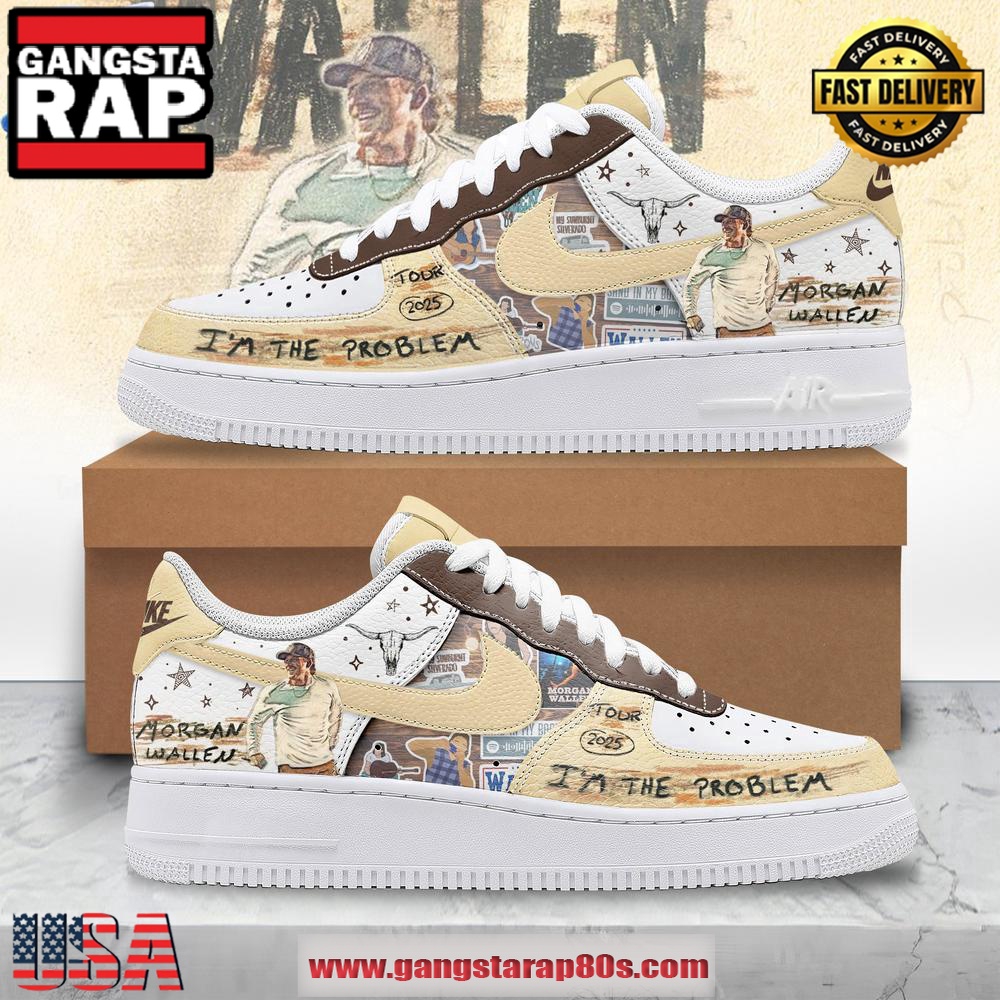 Morgan Wallen I'm The Problem Tour 2025 Air Force 1 Sneakers Running Sneakers Shoes Morgan Wallen I'm The Problem Tour 2025 Air Force 1 Sneakers Running Sneakers Shoes