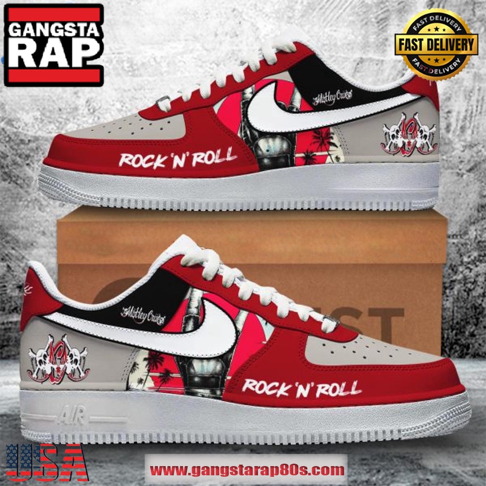 Motley Crue Rock n Roll Limited Air Force 1 Running Sneakers Shoes Motley Crue Rock n Roll Limited Air Force 1 Running Sneakers Shoes
