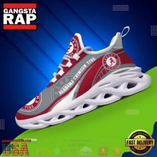 NCAA Alabama Crimson Tide Football Clunky Unique Design Max Soul Shoes Running Sneakers