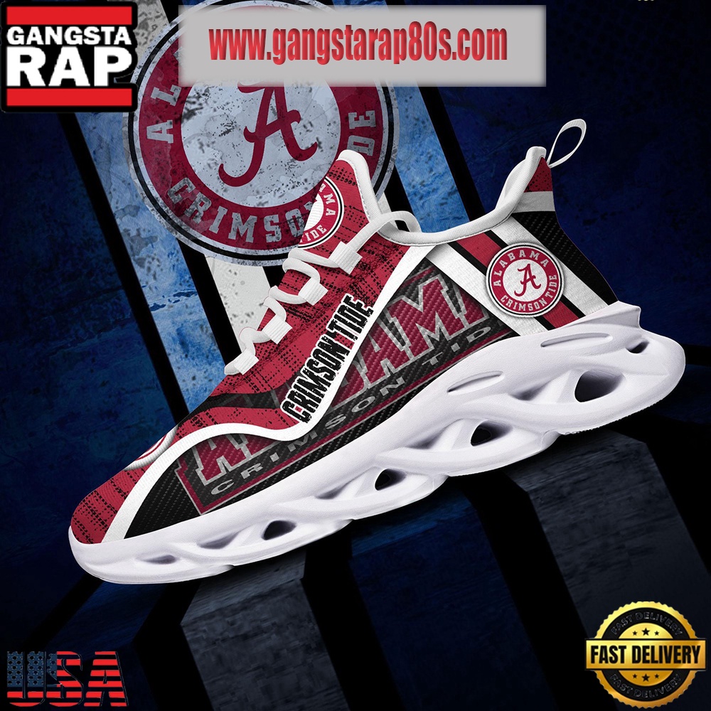 NCAA Alabama Crimson Tide New Design Max Soul Shoes Running Sneakers NCAA Alabama Crimson Tide New Design Max Soul Shoes Running Sneakers