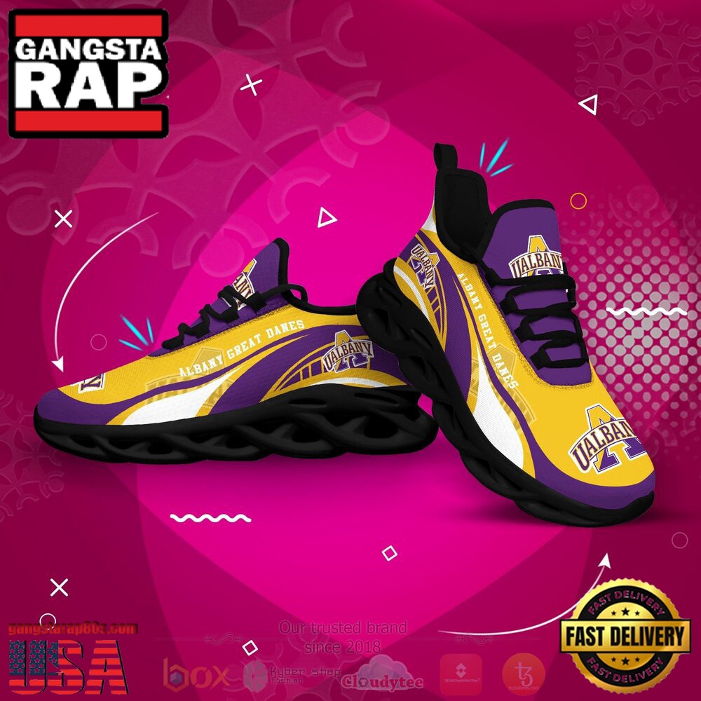 NCAA Albany Great Danes Football Clunky Unique Design Max Soul Shoes Running Sneakers NCAA Albany Great Danes Football Clunky Unique Design Max Soul Shoes Running Sneakers