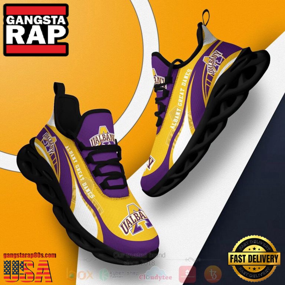 NCAA Albany Great Danes Football Clunky Unique Design Max Soul Shoes Running Sneakers NCAA Albany Great Danes Football Clunky Unique Design Max Soul Shoes Running Sneakers