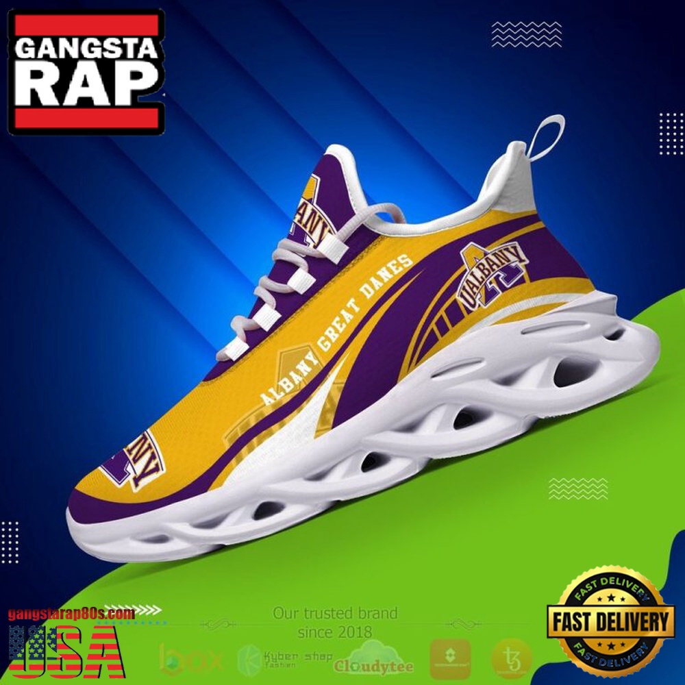 NCAA Albany Great Danes Football Clunky Unique Design Max Soul Shoes Running Sneakers NCAA Albany Great Danes Football Clunky Unique Design Max Soul Shoes Running Sneakers