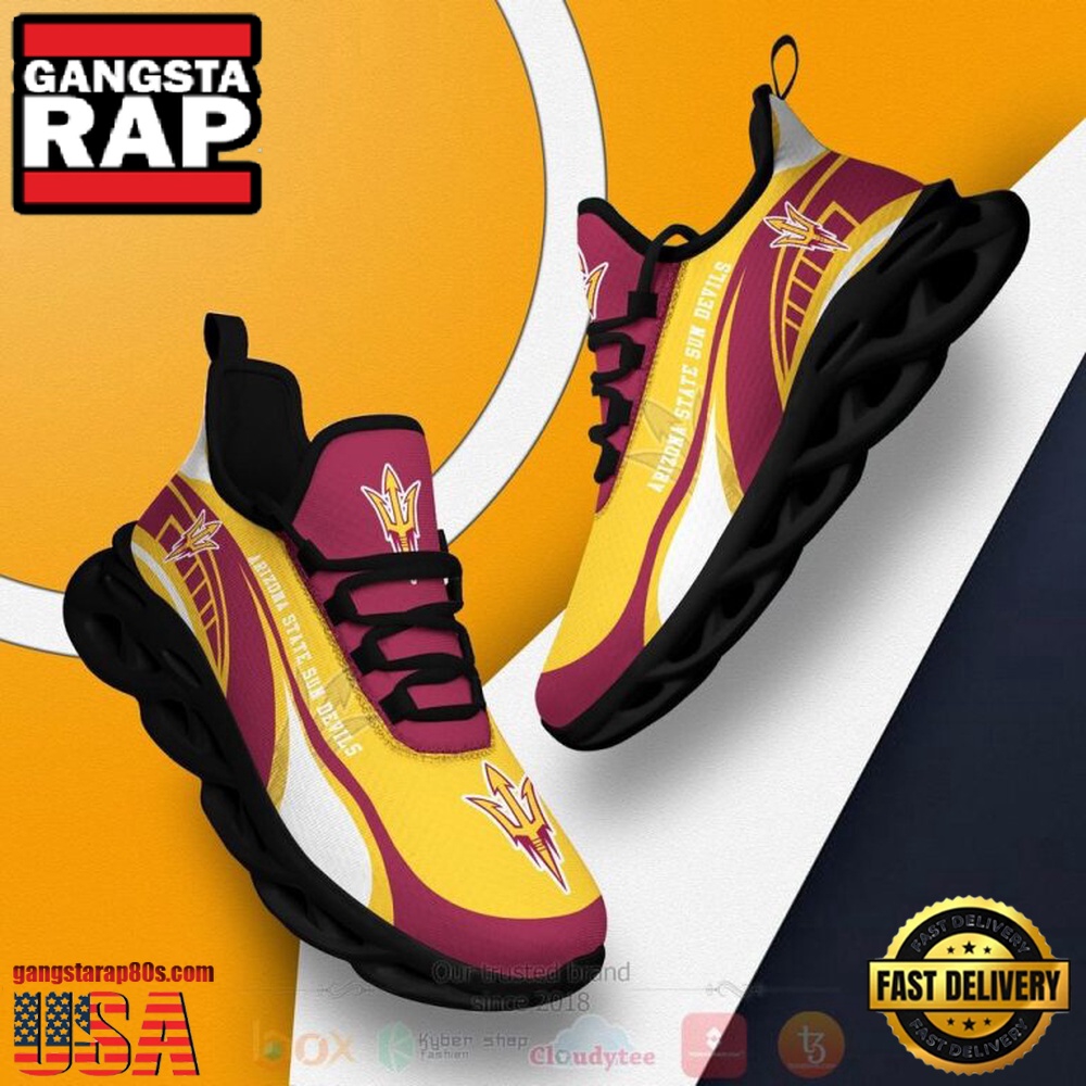 NCAA Arizona State Sun Devils Football Clunky Unique Design Max Soul Shoes Running Sneakers NCAA Arizona State Sun Devils Football Clunky Unique Design Max Soul Shoes Running Sneakers