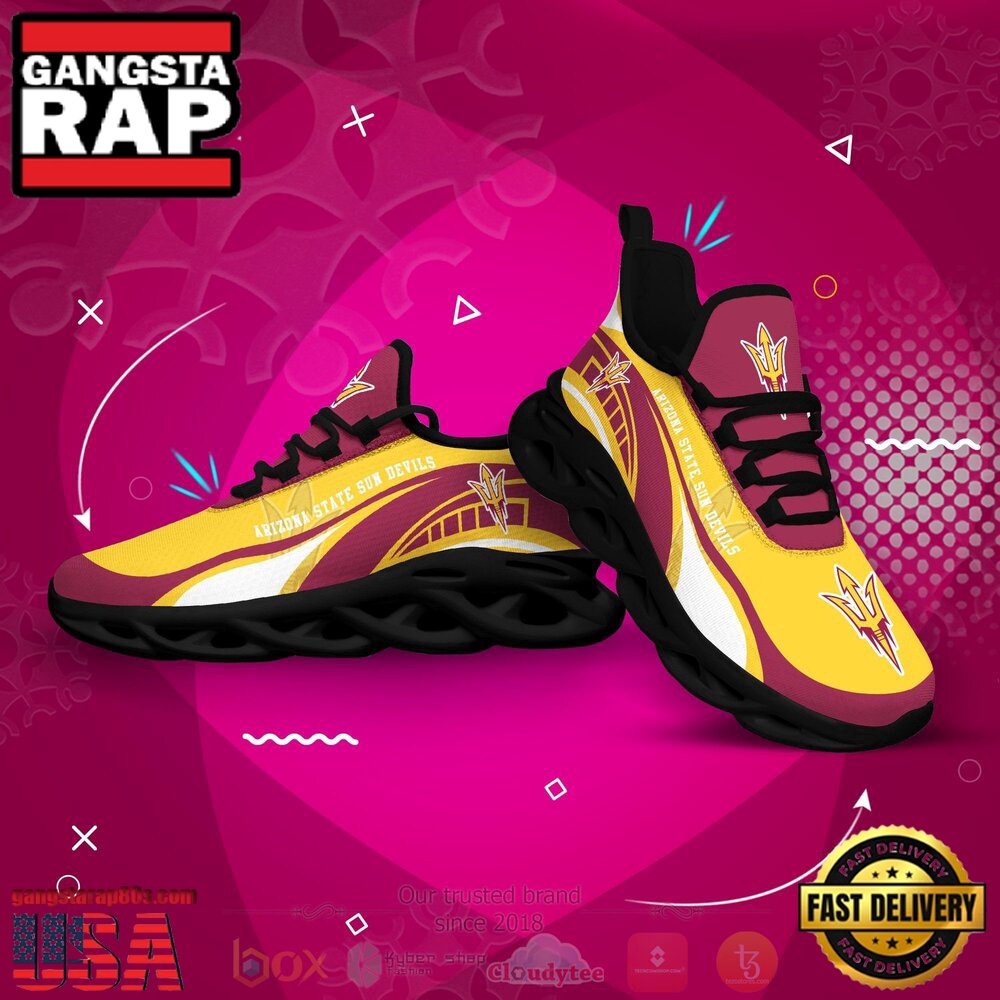 NCAA Arizona State Sun Devils Football Clunky Unique Design Max Soul Shoes Running Sneakers NCAA Arizona State Sun Devils Football Clunky Unique Design Max Soul Shoes Running Sneakers