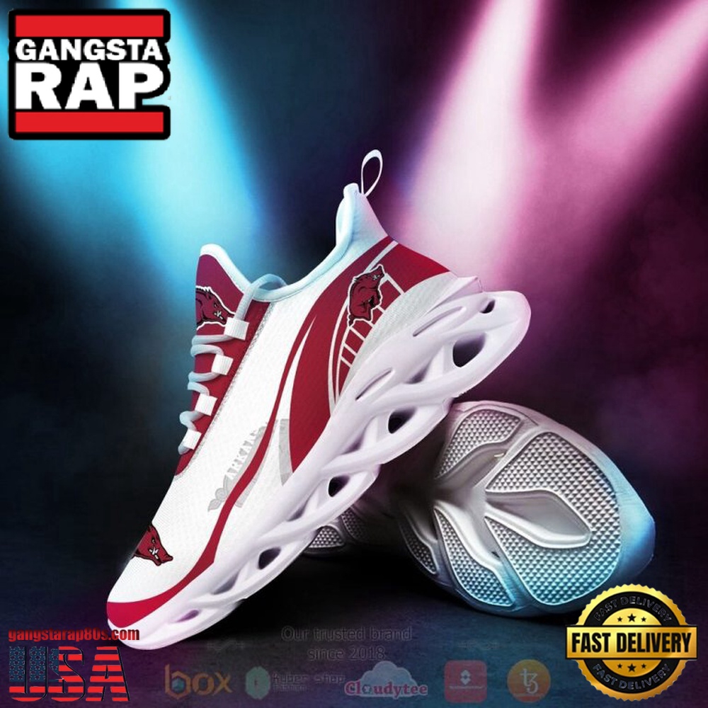NCAA Arkansas Razorbacks Football Clunky Unique Design Max Soul Shoes Running Sneakers NCAA Arkansas Razorbacks Football Clunky Unique Design Max Soul Shoes Running Sneakers