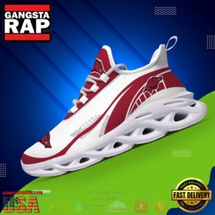 NCAA Arkansas Razorbacks Football Clunky Unique Design Max Soul Shoes Running Sneakers