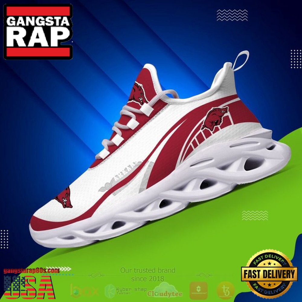 NCAA Arkansas Razorbacks Football Clunky Unique Design Max Soul Shoes Running Sneakers NCAA Arkansas Razorbacks Football Clunky Unique Design Max Soul Shoes Running Sneakers