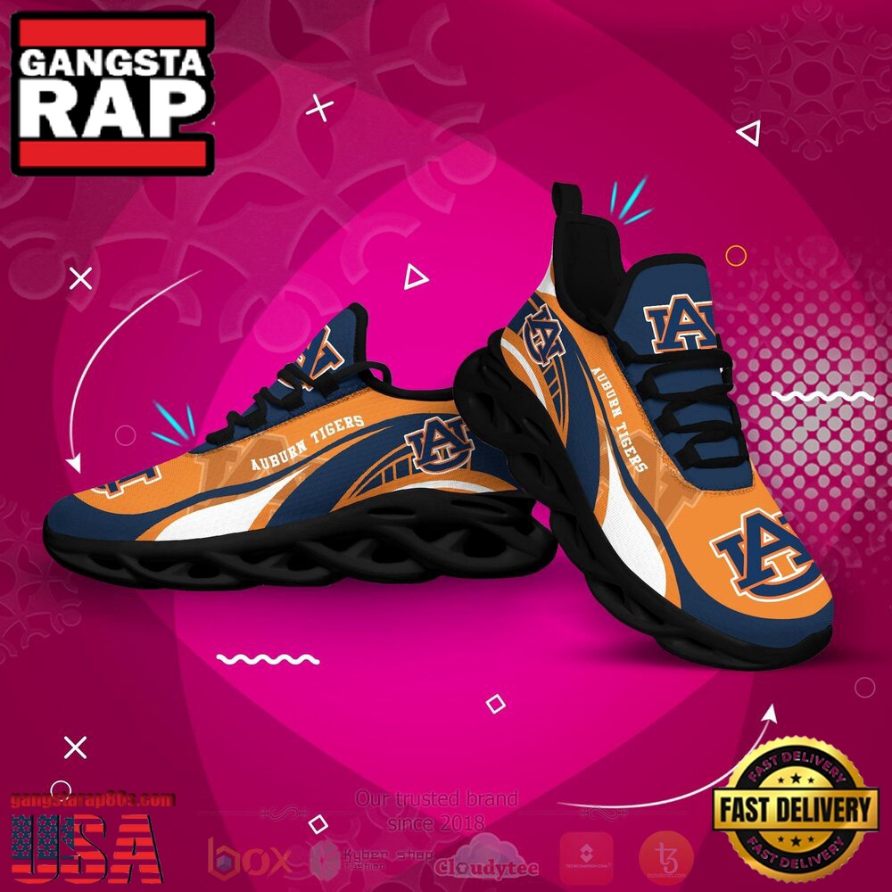 NCAA Auburn Tigers Football Clunky Unique Design Max Soul Shoes Running Sneakers NCAA Auburn Tigers Football Clunky Unique Design Max Soul Shoes Running Sneakers