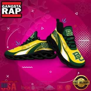 NCAA Baylor Bears Football Clunky Unique Design Max Soul Shoes Running Sneakers