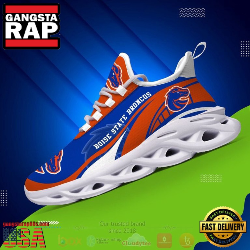 NCAA Boise State Broncos Football Clunky Unique Design Max Soul Shoes Running Sneakers NCAA Boise State Broncos Football Clunky Unique Design Max Soul Shoes Running Sneakers