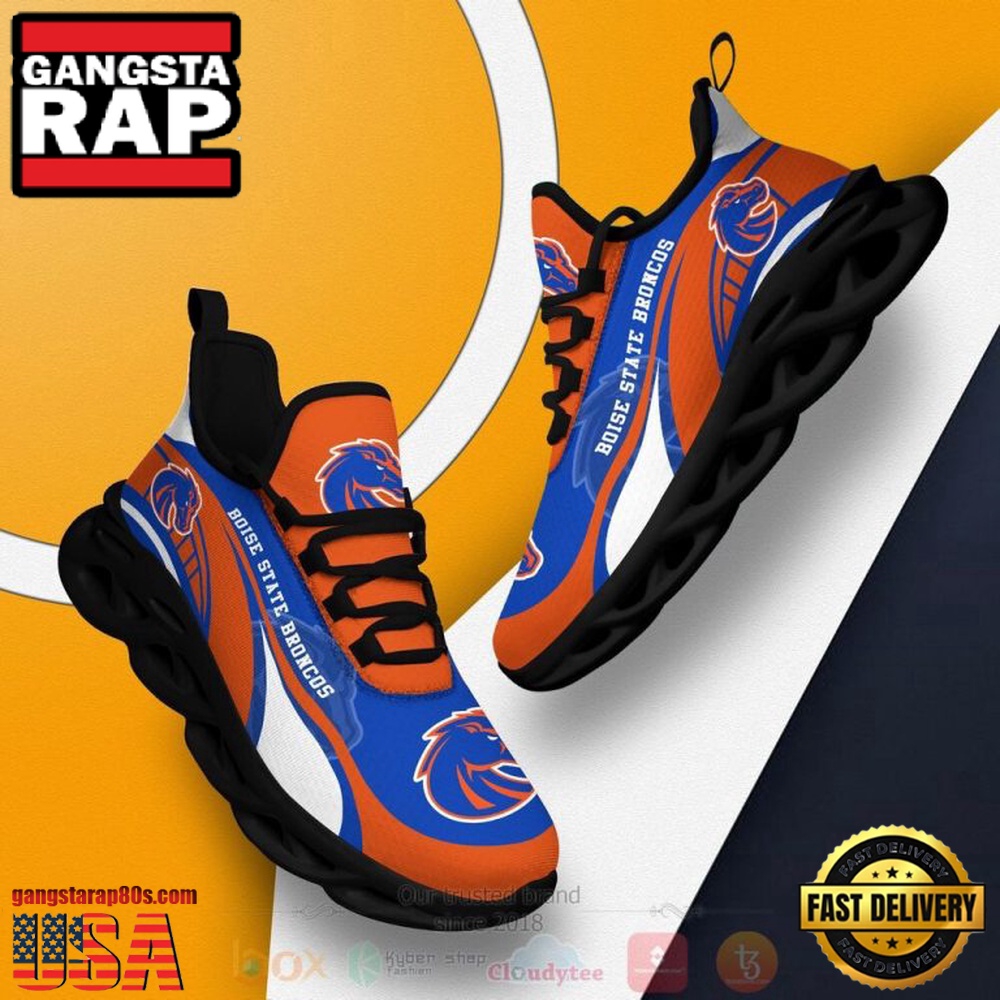 NCAA Boise State Broncos Football Clunky Unique Design Max Soul Shoes Running Sneakers NCAA Boise State Broncos Football Clunky Unique Design Max Soul Shoes Running Sneakers
