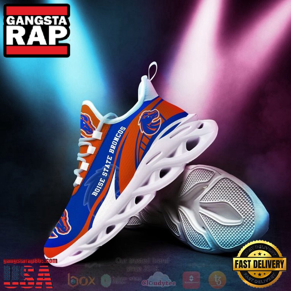 NCAA Boise State Broncos Football Clunky Unique Design Max Soul Shoes Running Sneakers NCAA Boise State Broncos Football Clunky Unique Design Max Soul Shoes Running Sneakers