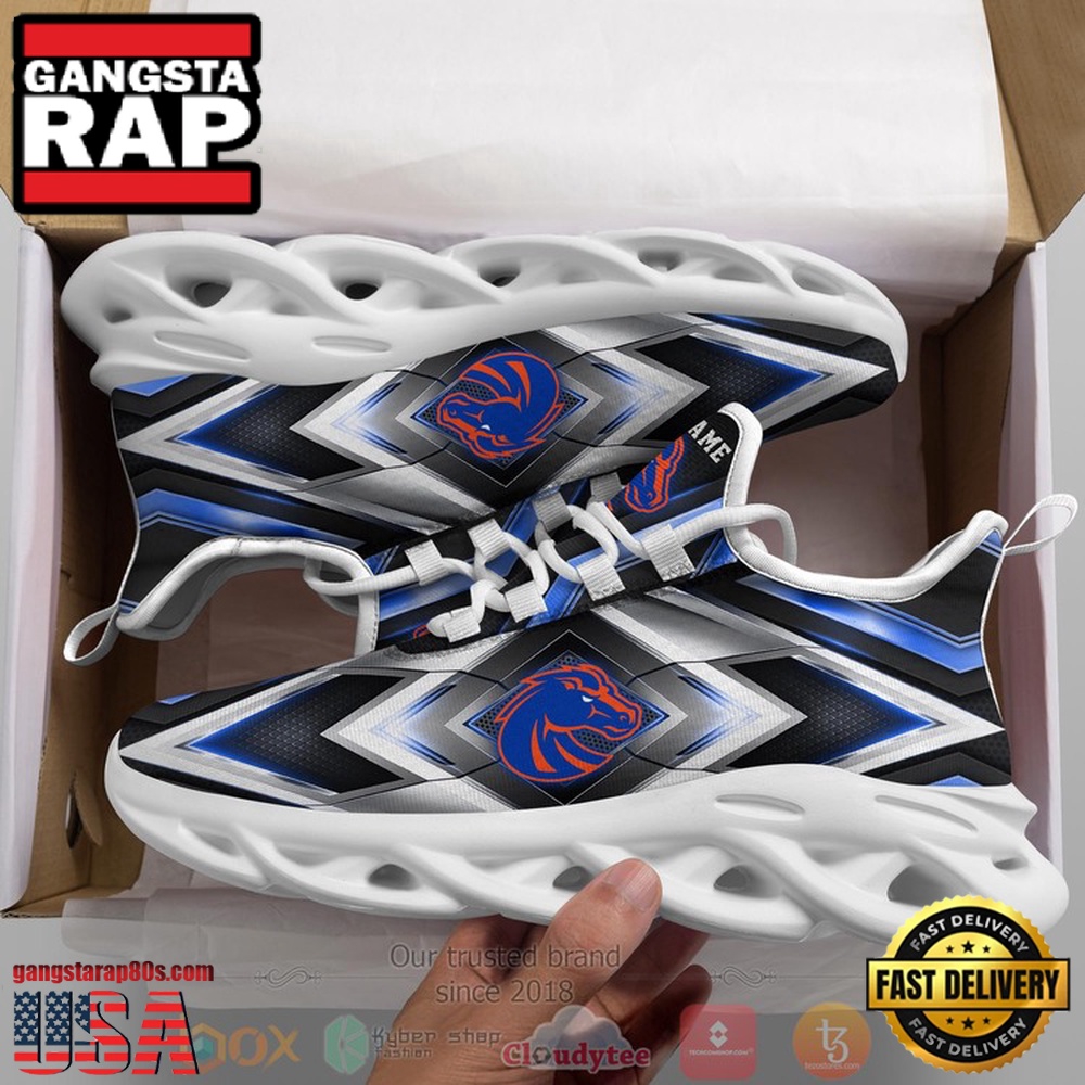 NCAA Boise State Broncos Football Team Custom Name Clunky Unique Design Max Soul Shoes Running Sneakers NCAA Boise State Broncos Football Team Custom Name Clunky Unique Design Max Soul Shoes Running Sneakers