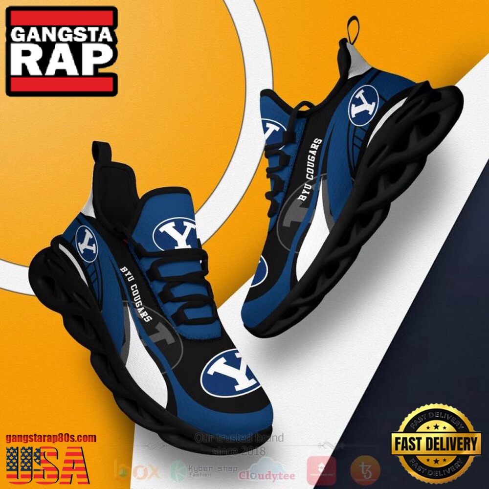 NCAA Byu Cougars Football Clunky Unique Design Max Soul Shoes Running Sneakers NCAA Byu Cougars Football Clunky Unique Design Max Soul Shoes Running Sneakers