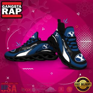 NCAA Byu Cougars Football Clunky Unique Design Max Soul Shoes Running Sneakers