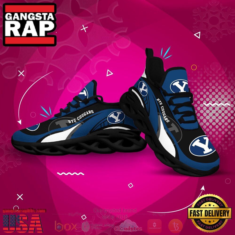 NCAA Byu Cougars Football Clunky Unique Design Max Soul Shoes Running Sneakers NCAA Byu Cougars Football Clunky Unique Design Max Soul Shoes Running Sneakers