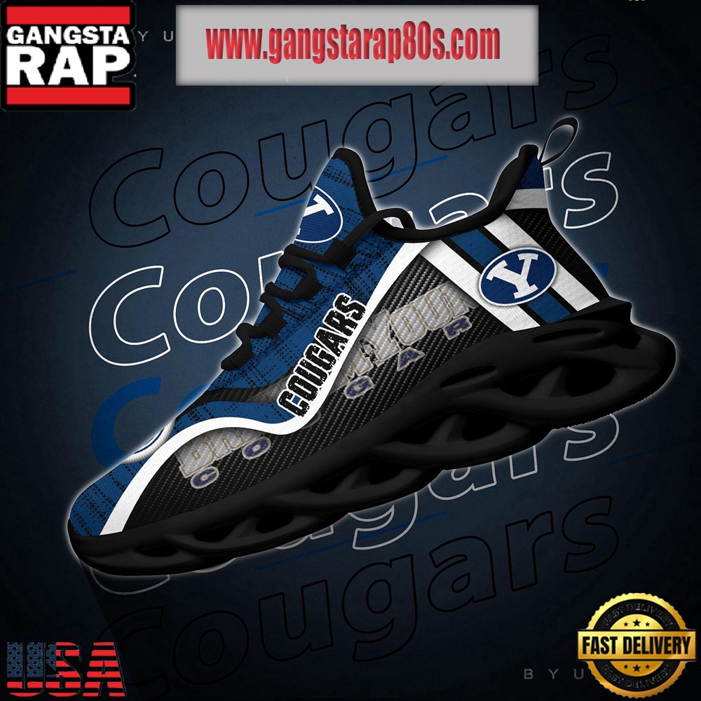 NCAA BYU Cougars New Design Max Soul Shoes Running Sneakers NCAA BYU Cougars New Design Max Soul Shoes Running Sneakers