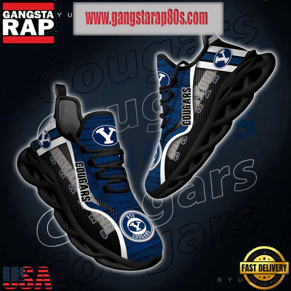NCAA BYU Cougars New Design Max Soul Shoes Running Sneakers NCAA BYU Cougars New Design Max Soul Shoes Running Sneakers