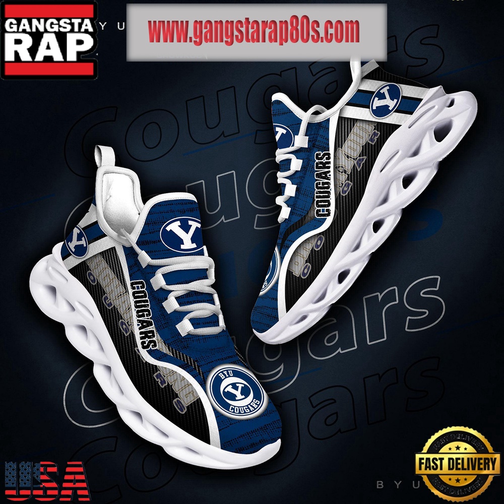 NCAA BYU Cougars New Design Max Soul Shoes Running Sneakers NCAA BYU Cougars New Design Max Soul Shoes Running Sneakers