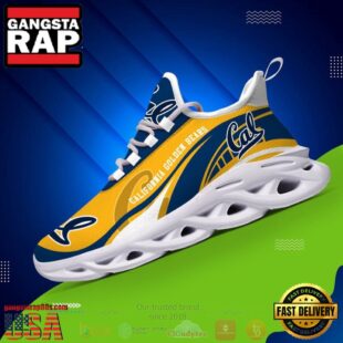 NCAA California Golden Bears Football Clunky Unique Design Max Soul Shoes Running Sneakers