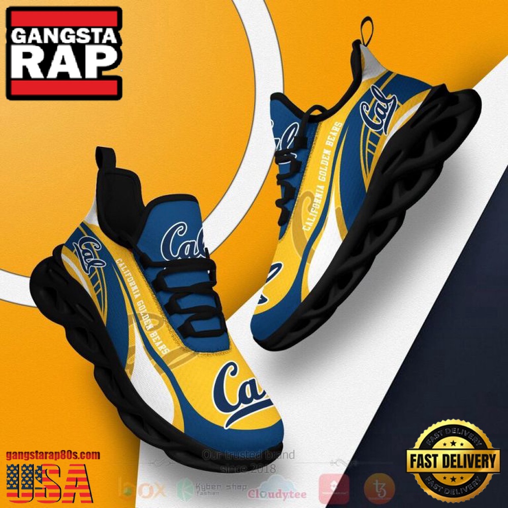 NCAA California Golden Bears Football Clunky Unique Design Max Soul Shoes Running Sneakers NCAA California Golden Bears Football Clunky Unique Design Max Soul Shoes Running Sneakers