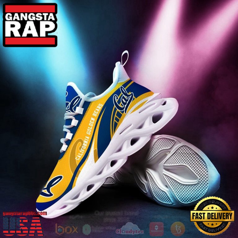 NCAA California Golden Bears Football Clunky Unique Design Max Soul Shoes Running Sneakers NCAA California Golden Bears Football Clunky Unique Design Max Soul Shoes Running Sneakers
